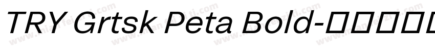 TRY Grtsk Peta Bold字体转换